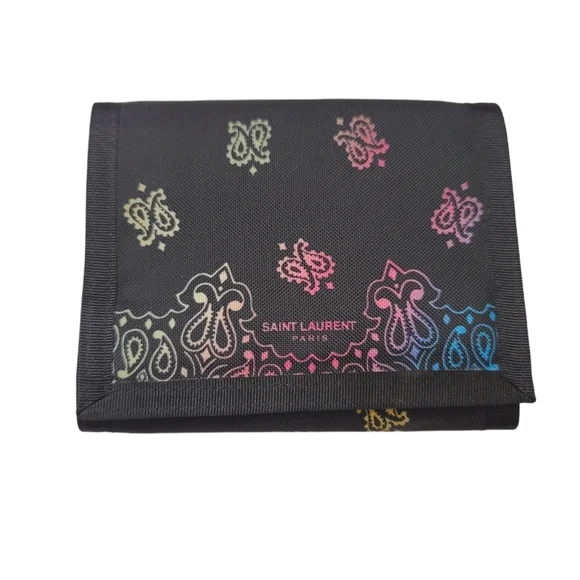 YSL Bandana Nylon Trifold Wallet - Picture 1 of 10